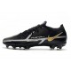 Nike Phantom GT2 Elite FG Shoes Black Metallic Dark Grey Metallic Gold