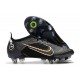 Nike Mercurial Vapor 14 Elite SG Pro Shadow - Black Metallic Gold Metallic Silver