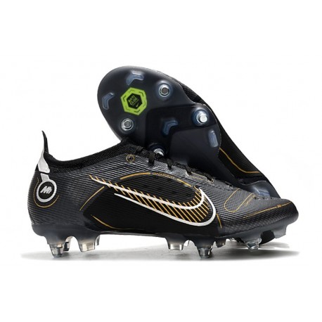 Nike Mercurial Vapor 14 Elite SG Pro Shadow - Black Metallic Gold Metallic Silver