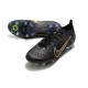 Nike Mercurial Vapor 14 Elite SG Pro Shadow - Black Metallic Gold Metallic Silver