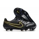 Nike Tiempo Legend IX Elite FG Black Metallic Dark Grey Anthracite