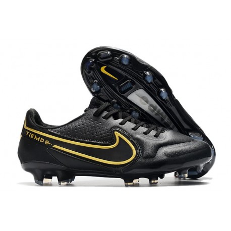Nike Tiempo Legend IX Elite FG Black Metallic Dark Grey Anthracite