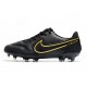 Nike Tiempo Legend IX Elite FG Black Metallic Dark Grey Anthracite