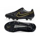 Nike Tiempo Legend IX Elite FG Black Metallic Dark Grey Anthracite