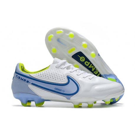 Nike Tiempo Legend IX Elite FG Shoes White Blue