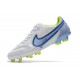 Nike Tiempo Legend IX Elite FG Shoes White Blue