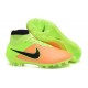 Nike Magista Obra FG Soccer Cleats - Low Price 2016 Leather Canvas Black Volt