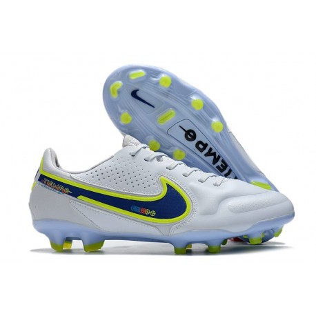 Nike Tiempo Legend IX Elite FG Shoes White Blue