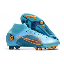 Top Nike Mercurial Superfly 8 Elite AG Blueprint - Chlorine Blue Laser Orange Marina