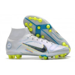 Top Nike Mercurial Superfly 8 Elite AG Grey Blackened Blue