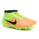 Nike Magista Obra FG Soccer Cleats - Low Price 2016 Leather Canvas Black Volt