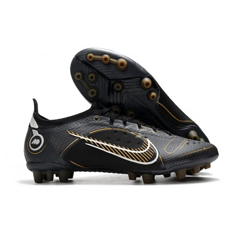 Nike Mercurial Vapor 14 Elite AG PRO Shadow - Black Metallic Gold Metallic Silver