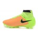 Nike Magista Obra FG Soccer Cleats - Low Price 2016 Leather Canvas Black Volt