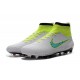 New Shoes - Nike Magista Obra Firm-Ground Football Cleats White Volt Green Black
