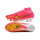 Nike Air Zoom Mercurial Superfly 9 Elite FG Pink Yellow