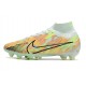 Nike Zoom Mercurial Superfly IX Elite AG Barely Green Blue Total Orange