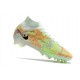 Nike Zoom Mercurial Superfly IX Elite AG Barely Green Blue Total Orange
