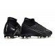Nike Zoom Mercurial Superfly IX Elite AG Black Dk Smoke Grey White Volt