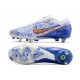 Nike Zoom Mercurial Vapor 15 Elite SG White Blue Gold