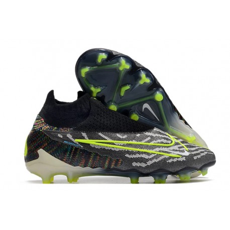 Nike Phantom GX Elite Dynamic Fit FG Black Volt White Blue Glow