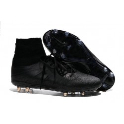 2016 Nike HyperVenom Phantom II FG FG Football Boots all Black