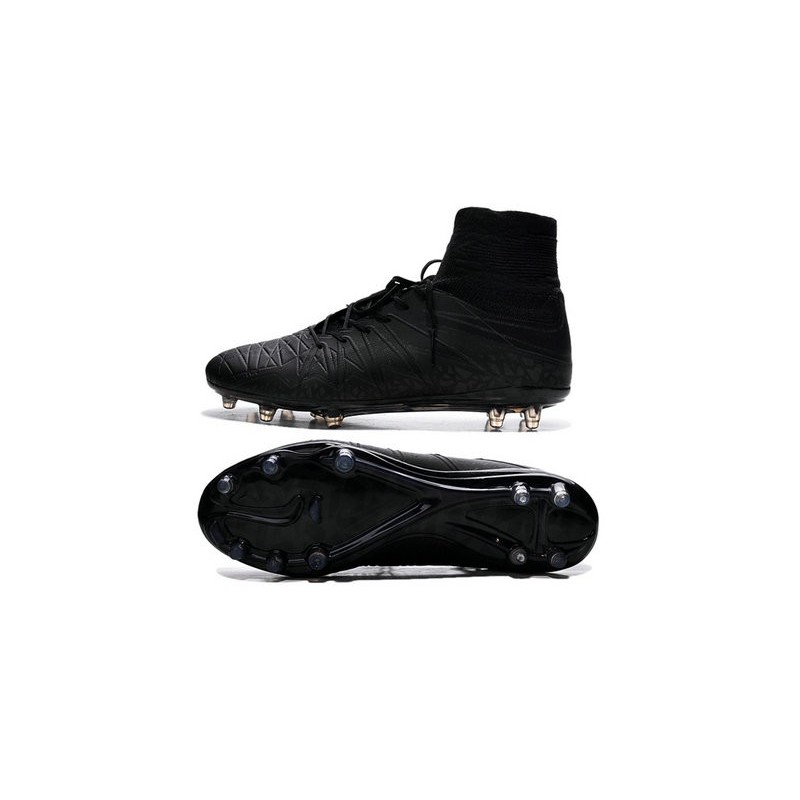 nike hypervenom phantom fg all black