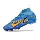 Nike Zoom Mercurial Superfly 9 Elite FG X Mbappe Baltic Blue White