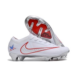 New Nike Zoom Mercurial Vapor 15 Elite FG White Red