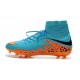 New Soccer Cleats Nike HyperVenom Phantom 2 FG Blue Orange Black