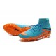 New Soccer Cleats Nike HyperVenom Phantom 2 FG Blue Orange Black