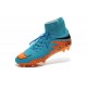 New Soccer Cleats Nike HyperVenom Phantom 2 FG Blue Orange Black