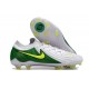 Nike Phantom Luna II Elite FG Low Cut White Green Yellow