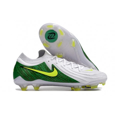 Nike Phantom Luna II Elite FG Low Cut White Green Yellow