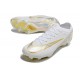New Nike Zoom Mercurial Vapor 15 Elite FG White Golden Silver