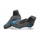 Nike HyperVenom Phantom II FG Men's Firm-Ground Soccer Cleats Grey Blue Black