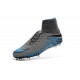 Nike HyperVenom Phantom II FG Men's Firm-Ground Soccer Cleats Grey Blue Black