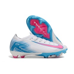 Nike Zoom Mercurial Vapor 16 Elite Football Boots White Blue Pink