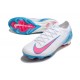 Nike Zoom Mercurial Vapor 16 Elite Football Boots White Blue Pink