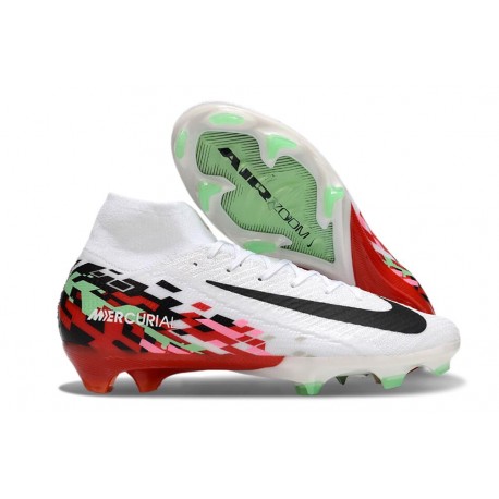 Nike Air Zoom Mercurial Superfly X Elite FG White Black Red