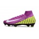 Nike Air Zoom Mercurial Superfly X Elite FG Purple Solar Yellow White