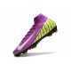 Nike Air Zoom Mercurial Superfly X Elite FG Purple Solar Yellow White