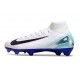Nike Air Zoom Mercurial Superfly X Elite FG White Blue Black