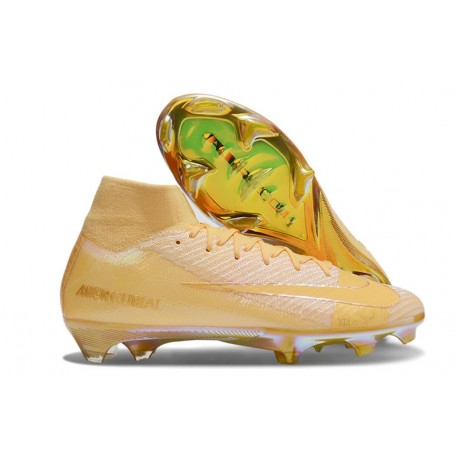 Nike Air Zoom Mercurial Superfly X Elite FG Yellow Gold
