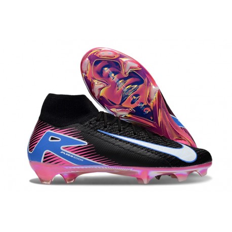 Nike Zoom Mercurial Superfly 10 Elite FG Black White Pink Blue