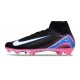 Nike Zoom Mercurial Superfly 10 Elite FG Black White Pink Blue