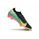 Nike Air Zoom Mercurial Vapor XVI Elite FG X VINI JR Black Dynamic Yellow Green Spark Brt Crimson