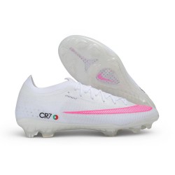 Nike Mercurial Vapor 17 Elite Firm Ground Cleats CR7 White Pink