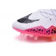 2016 Mens's Soccer Shoes - Nike HyperVenom Phantom FG Premium FG White Orange Pink Black