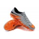 2016 Mens's Soccer Shoes - Nike HyperVenom Phantom FG Grey Orange Black