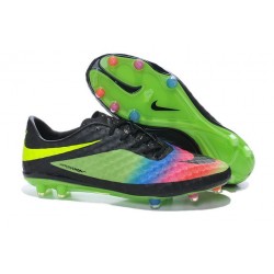New Soccer Cleats - Nike HyperVenom Phantom FG Neymar Premium Black Green Pink Yellow Blue